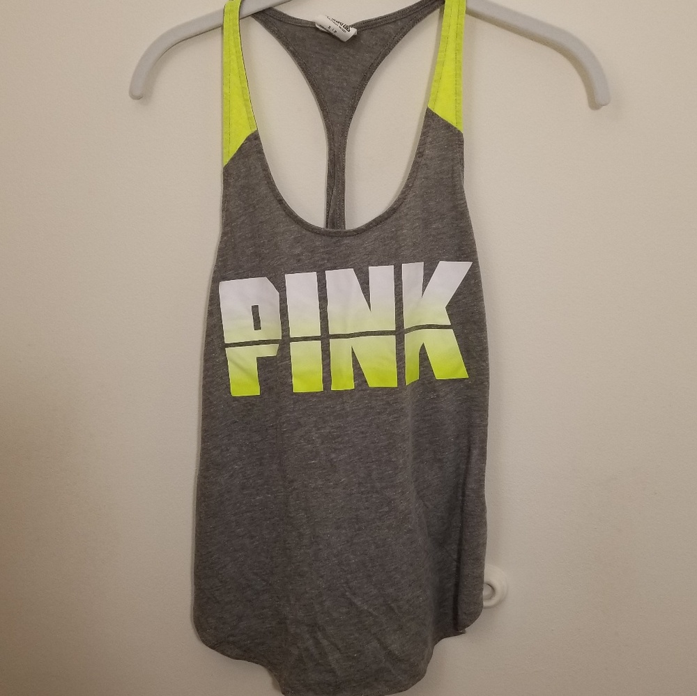 PINK by Victoria's Secret Small Grey & Yellow Tank